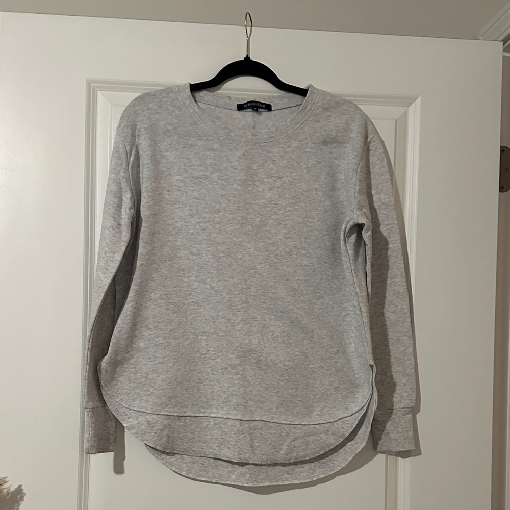 Ocean Drive Heather Gray Crewneck Sweater
